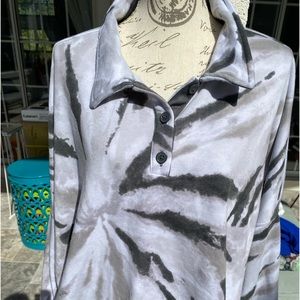 Tye-dye cropped hoodie